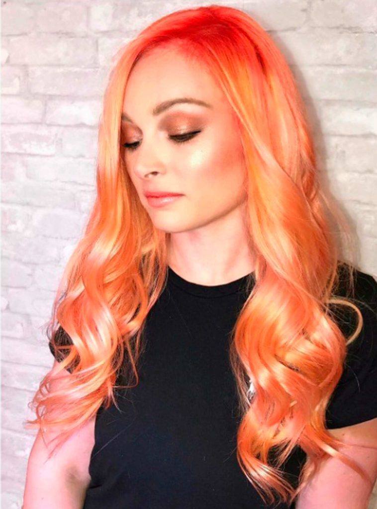 modelo de Cabelo tangerina