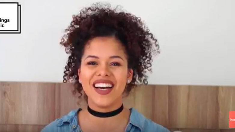 afro puff com twist embutido para cabelo cacheado