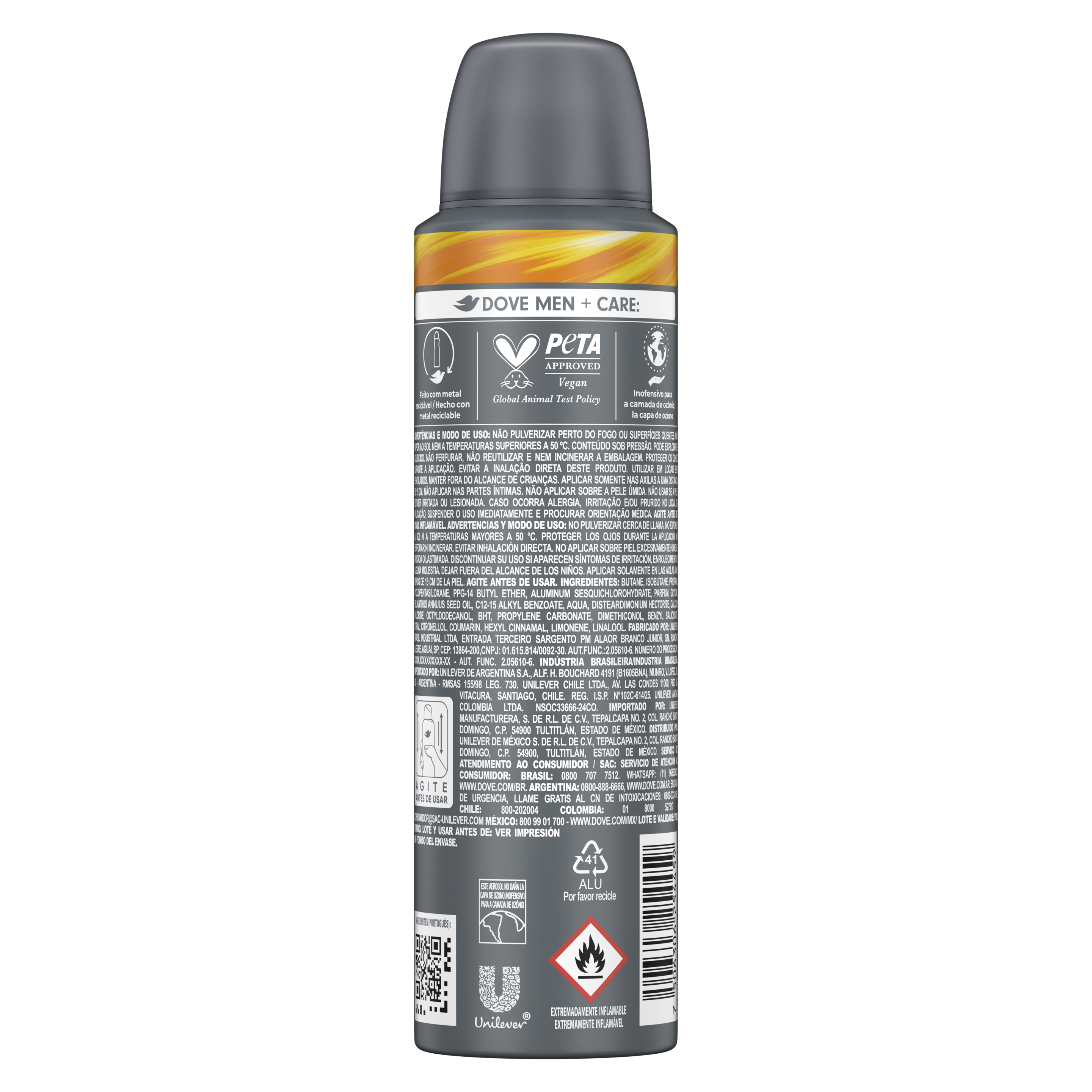 Dove Men+Care® Antitranspirante en Aerosol Energy Boost