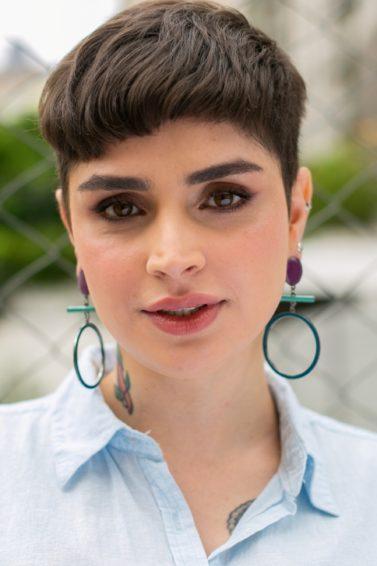 Pixie hair cut Cabelo liso repicado