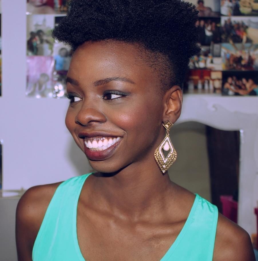 Gabi Oliveira com o corte tapered