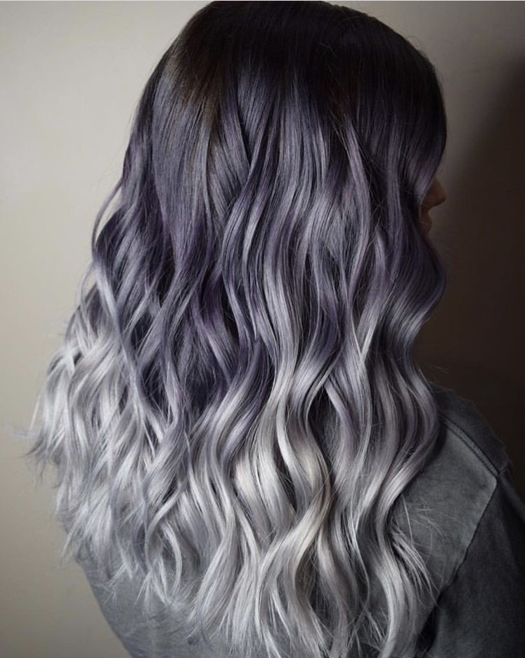 mechas prateadas