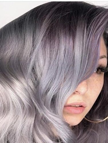 mechas prateadas