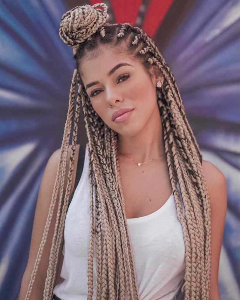 Boz braids loiras da Rayza Nicacio