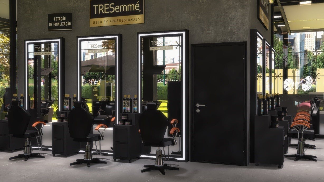 estação de finalização no studio tresemme