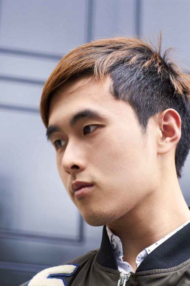 modelo de cabelo bicolor masculino