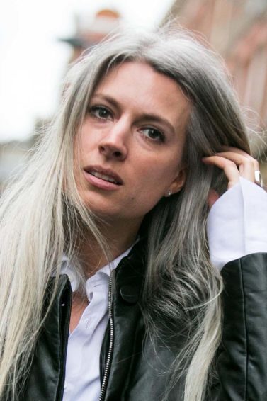 modelo de como cobrir os cabelos brancos / estresse causa cabelo branco