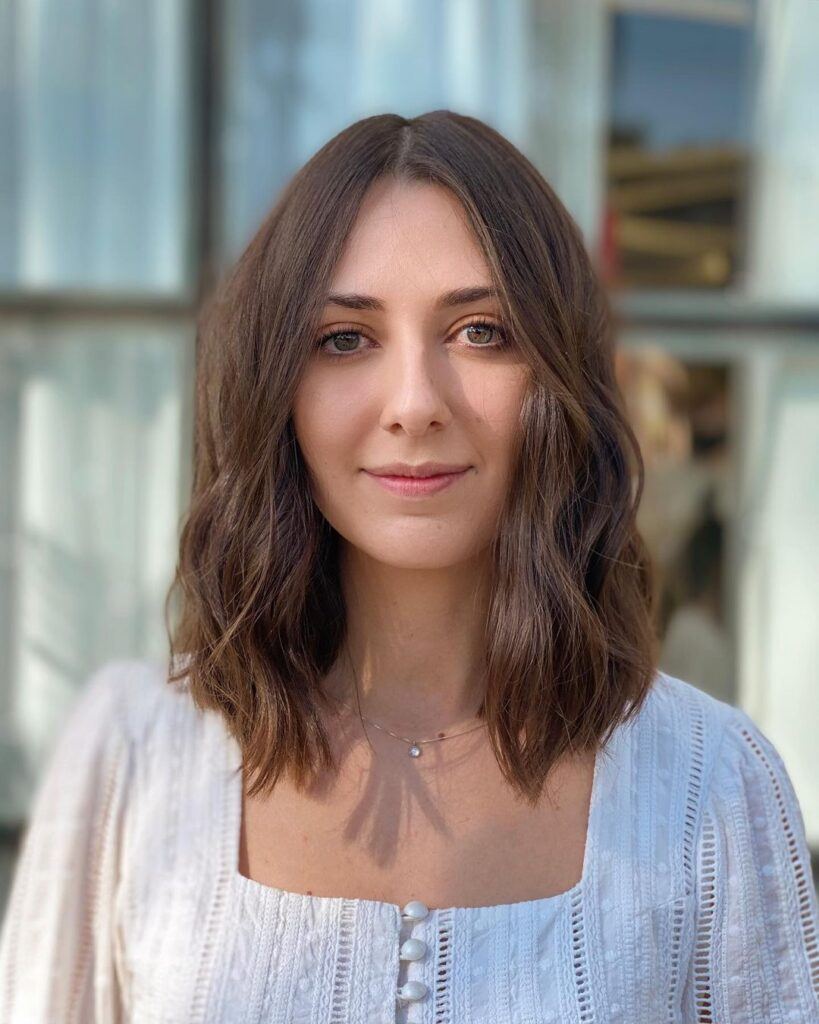 franja lateral corte long bob