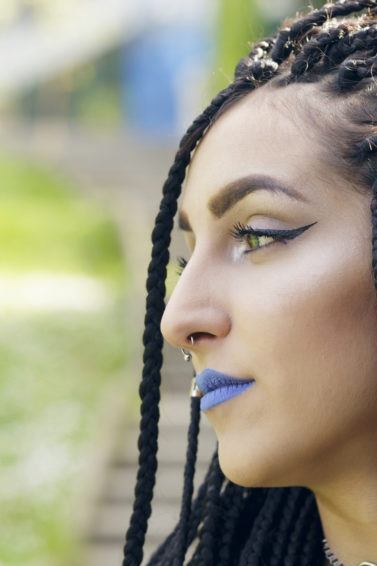 modelo de Mitos e verdades sobre box braids