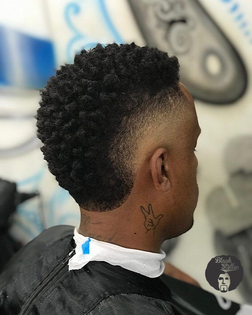 moicano corte em textura nudred