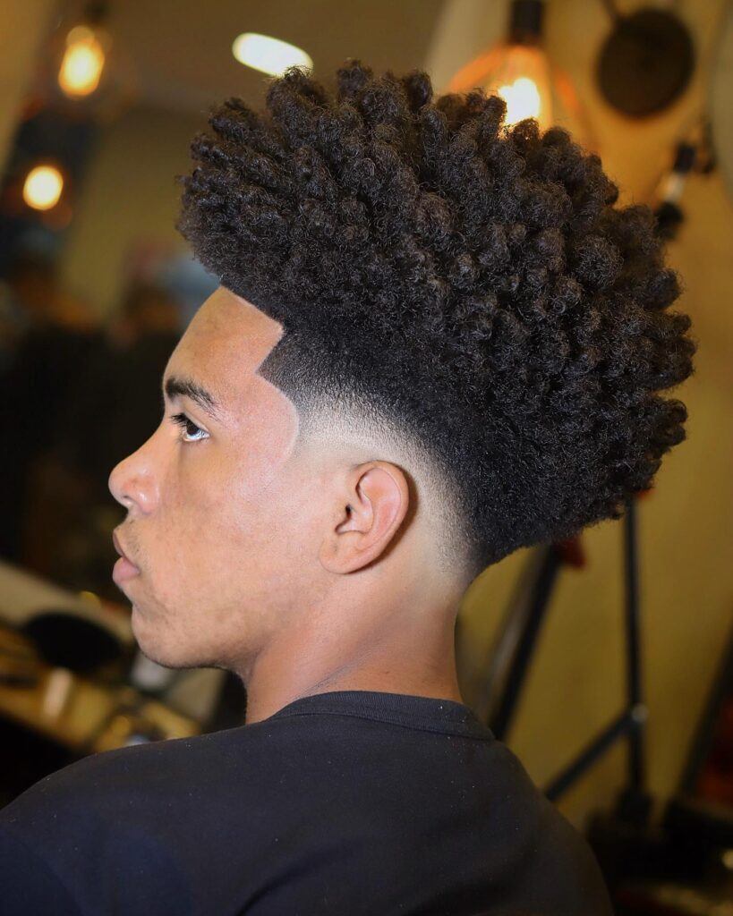nudred americano estilo crespo masculino