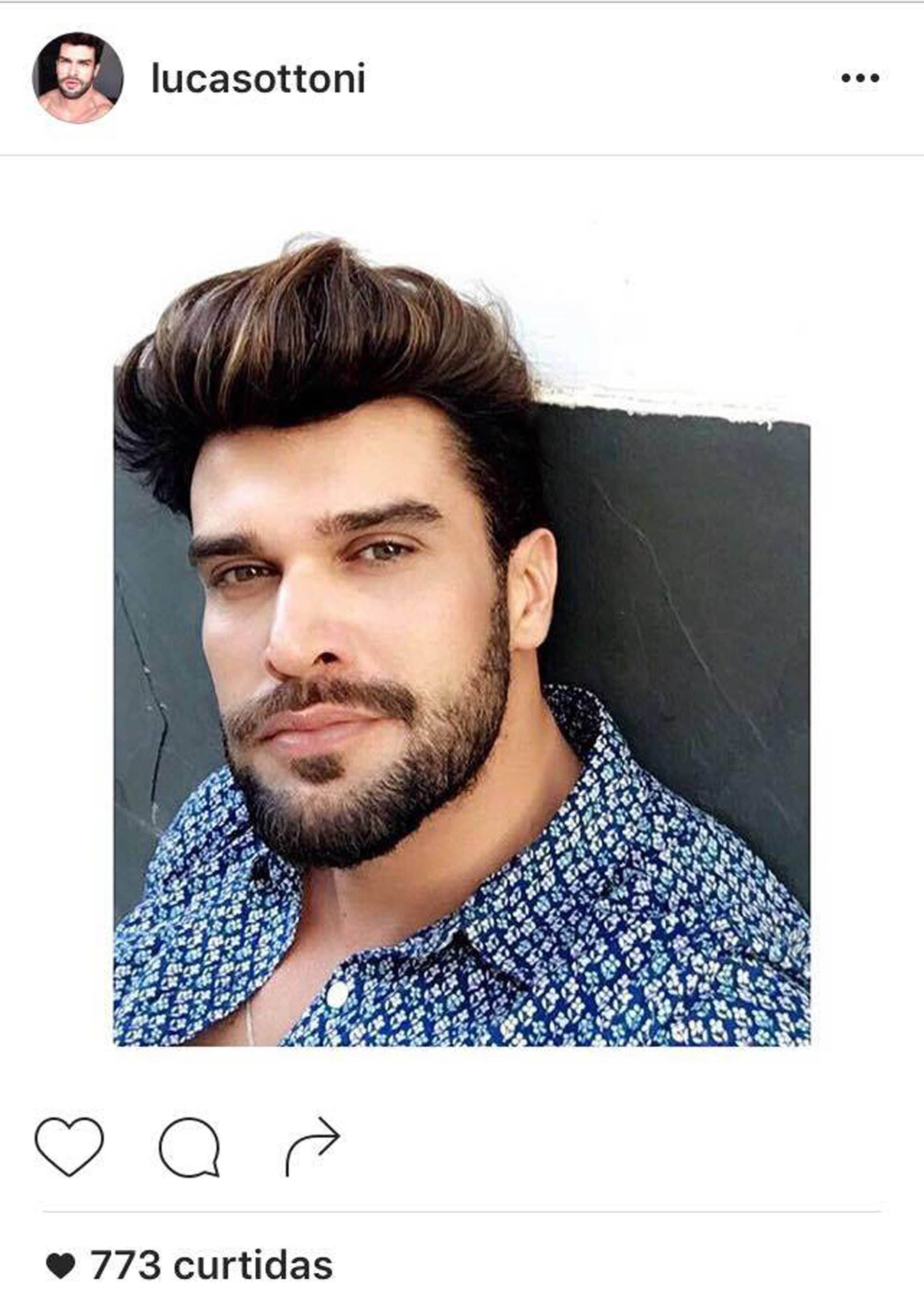homem branco com cabelo castanho: cabelos masculinos do Instagram