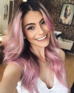 Cabelo rosa no Instagram