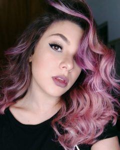 Cabelo rosa no Instagram