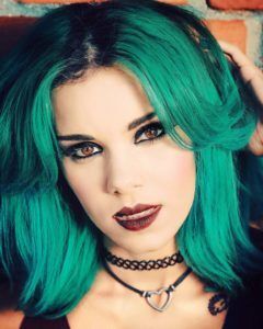 cabelo verde no instagram
