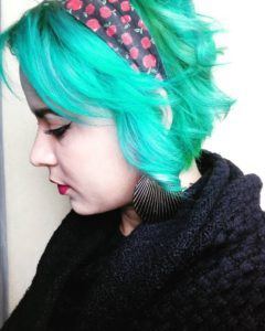 cabelo verde no instagram