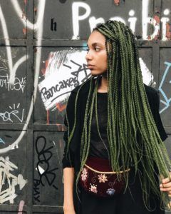 cabelo verde no instagram