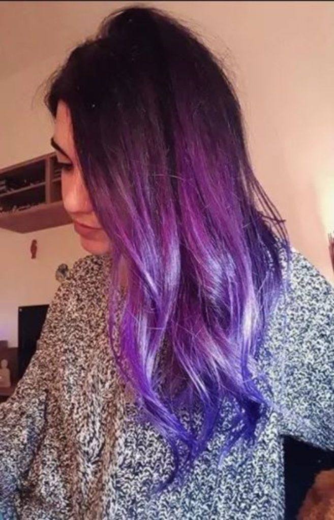 modelo de cabelo ultravioleta