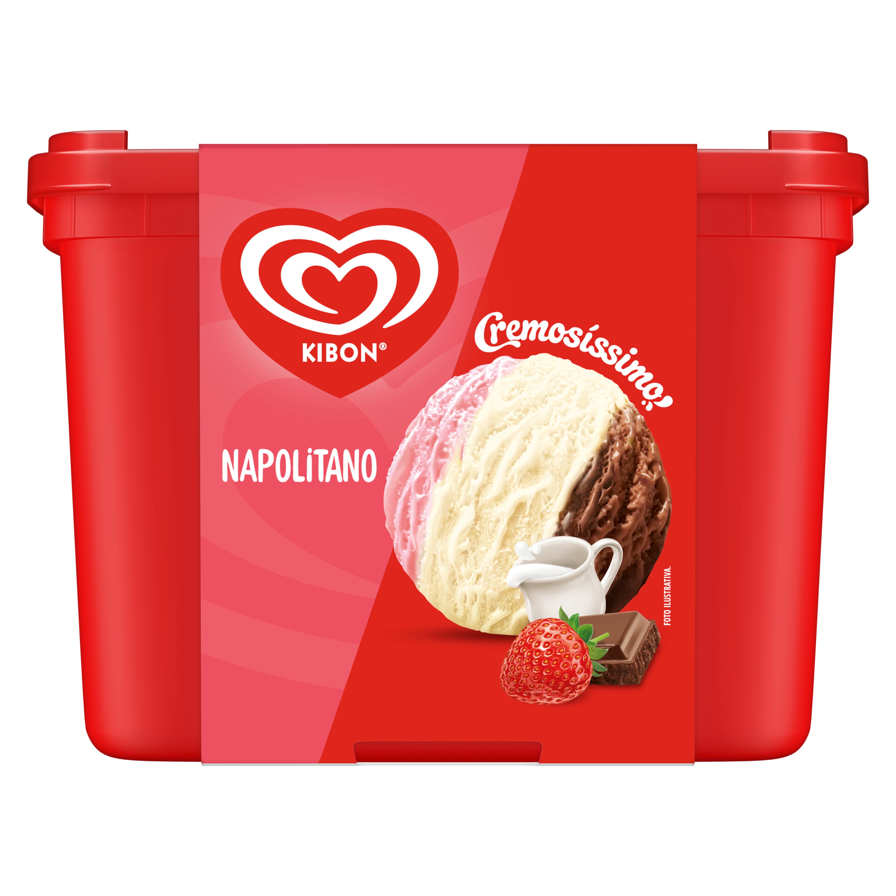 Pote do sorvete cremosíssimo napolitano