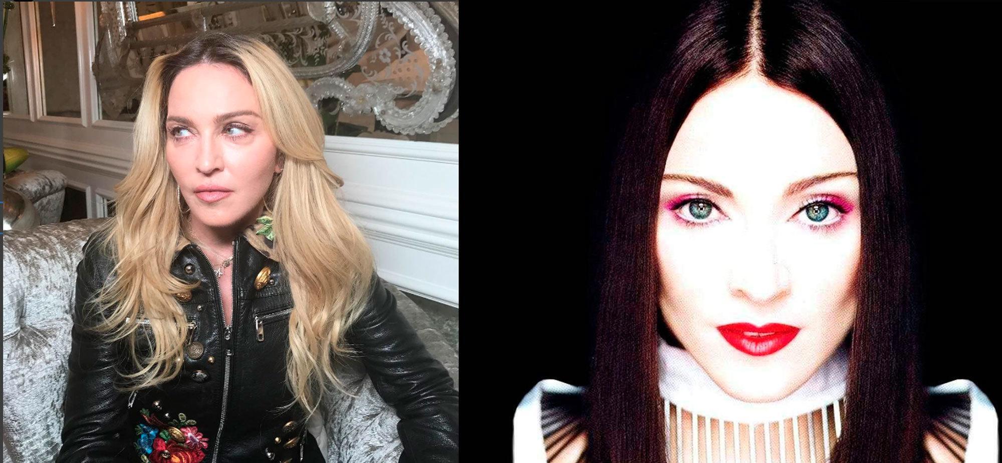 duas fotos da modelo loira ou morena