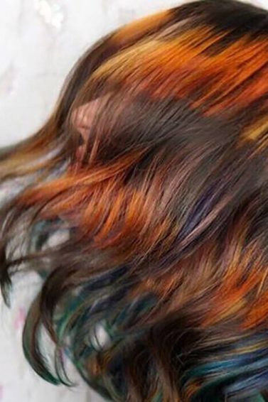 modelo com cor de cabelo inspirada em Harry Potter