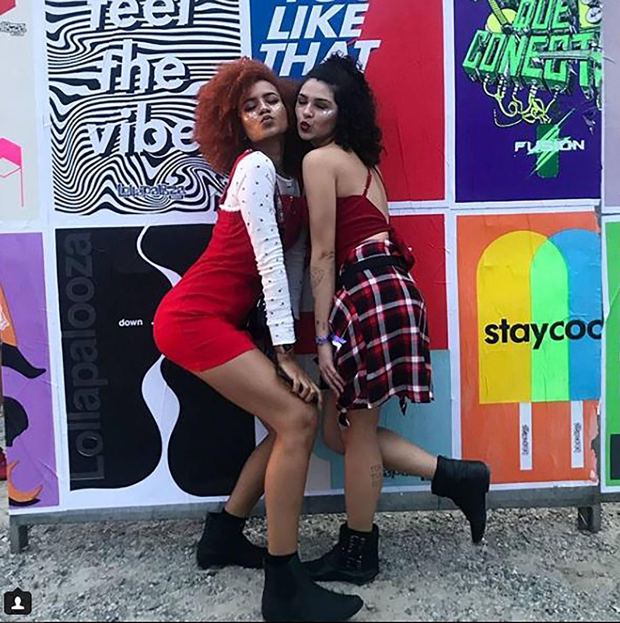 foto das vloggers no Lollapalooza 2018