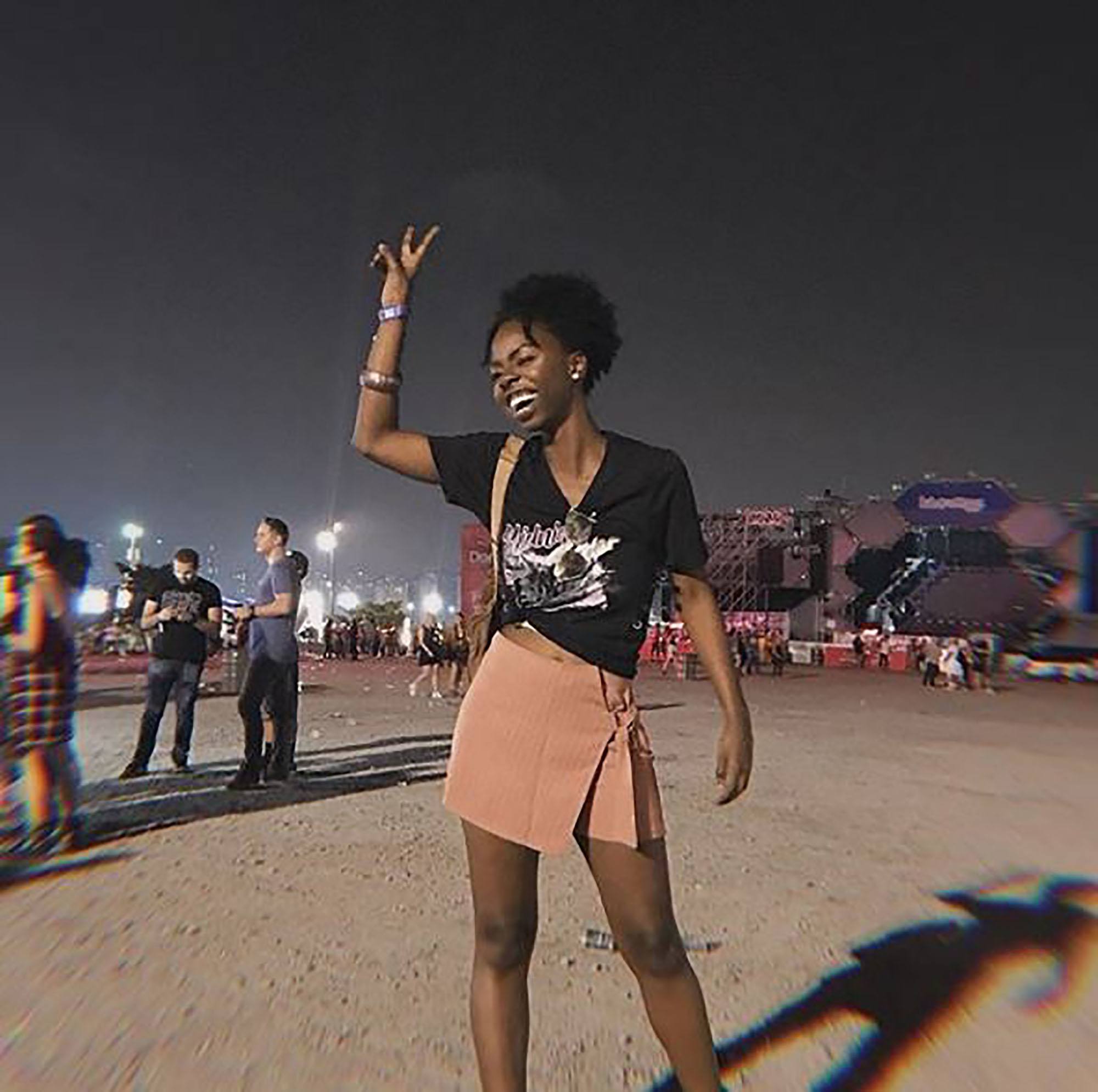 foto das vloggers no Lollapalooza 2018
