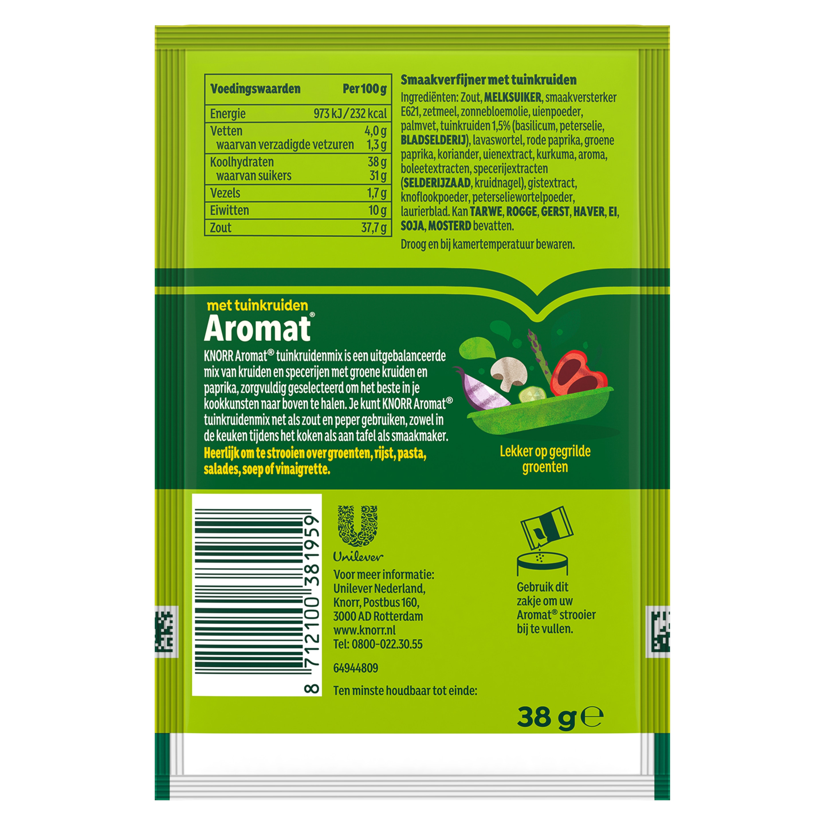 Aromat Smaakverfijner met Tuinkruiden (navulzakje)