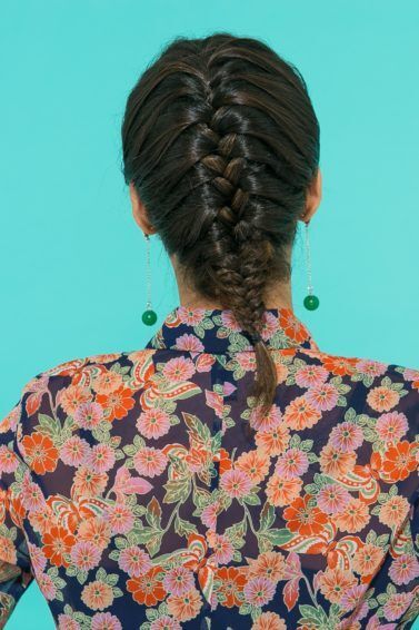 Trança espinha de peixe para cabelo liso curto