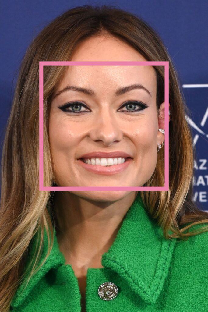 atriz olivia wilde rosto quadrado