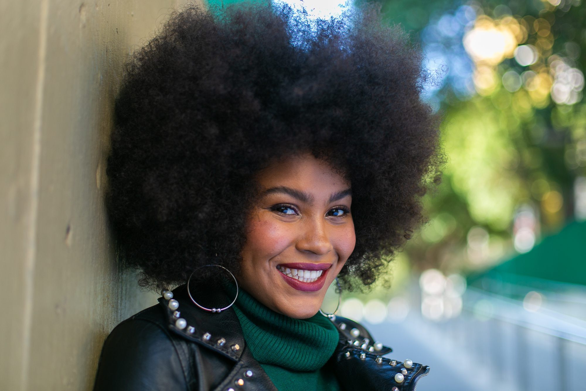 modelo de cabelo afro black power