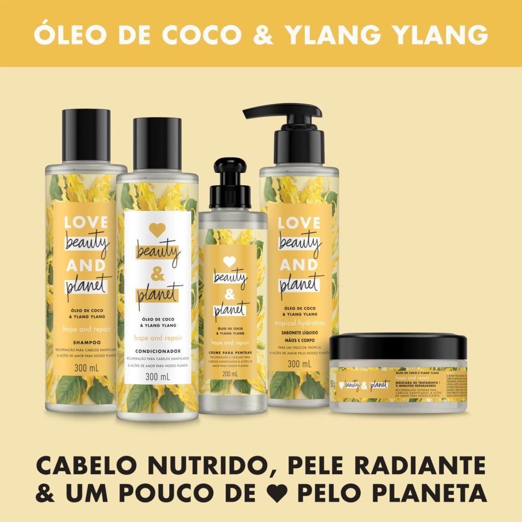 Linha Hope and Repair de Love Beauty and Planet