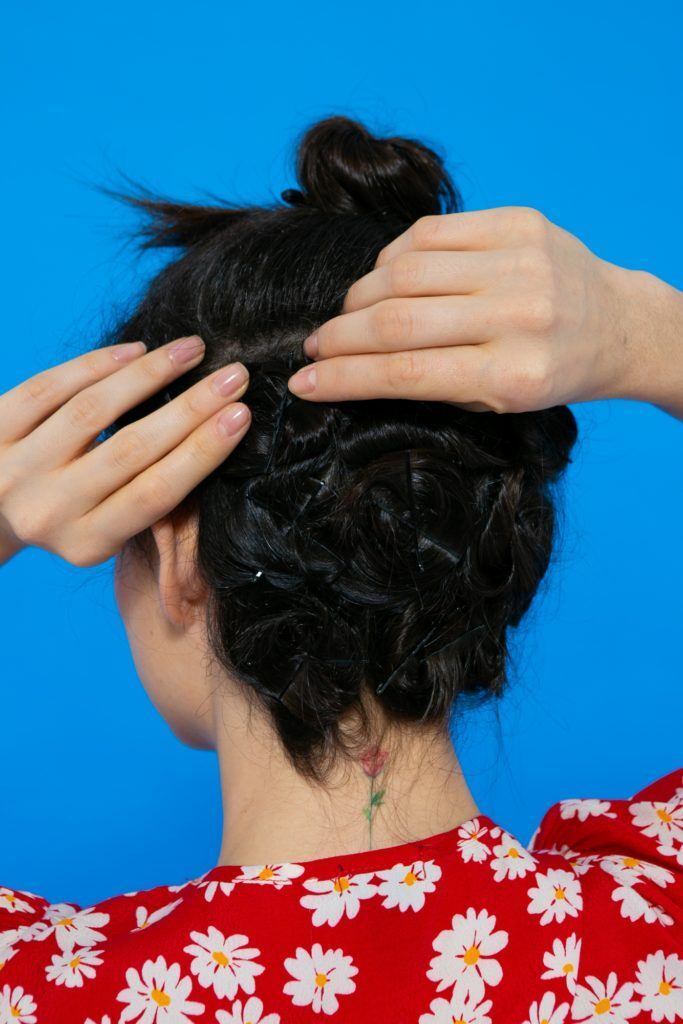 enrolando o cabelo todo