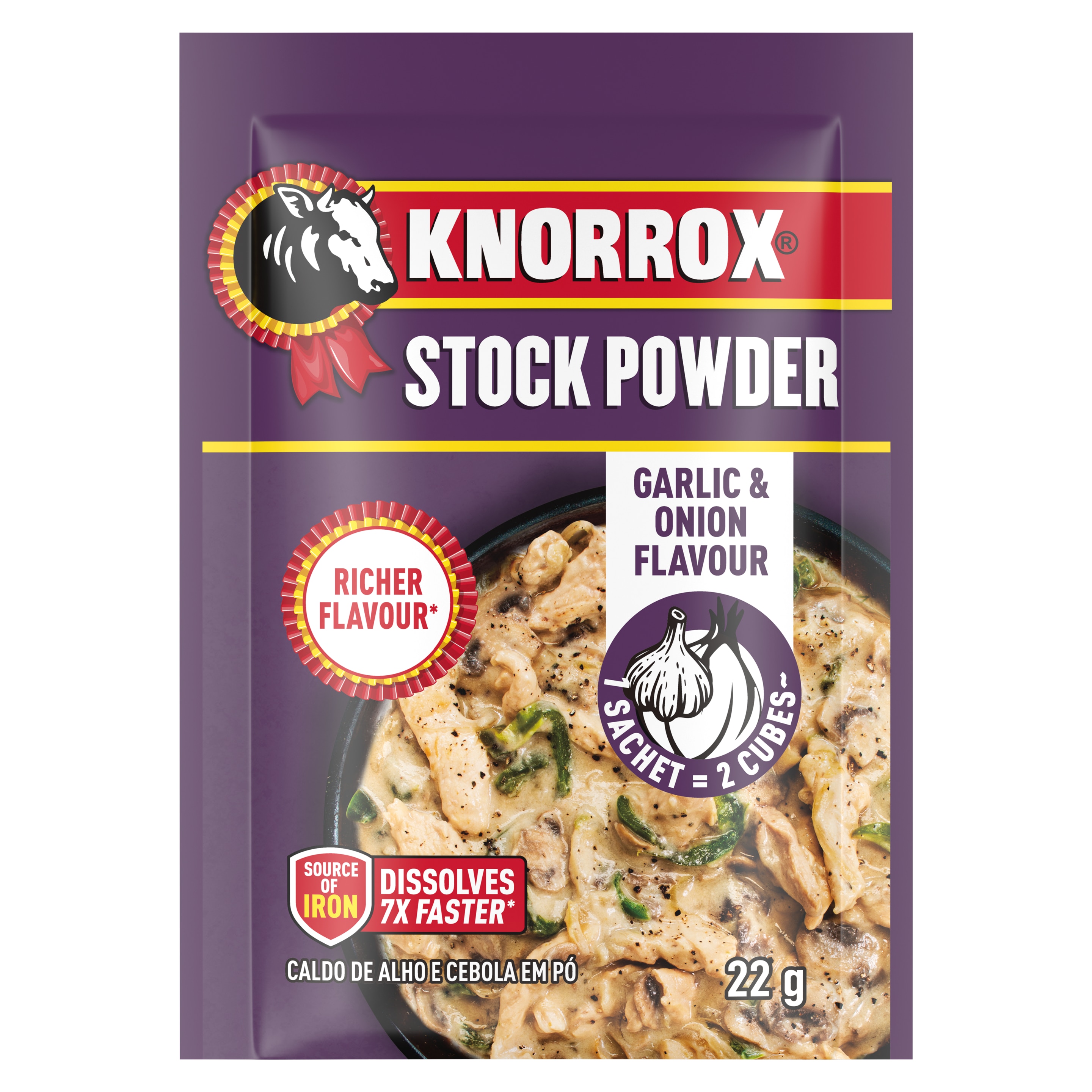 Knorrox Garlic & Onion Flavoured Stock Powder 22g