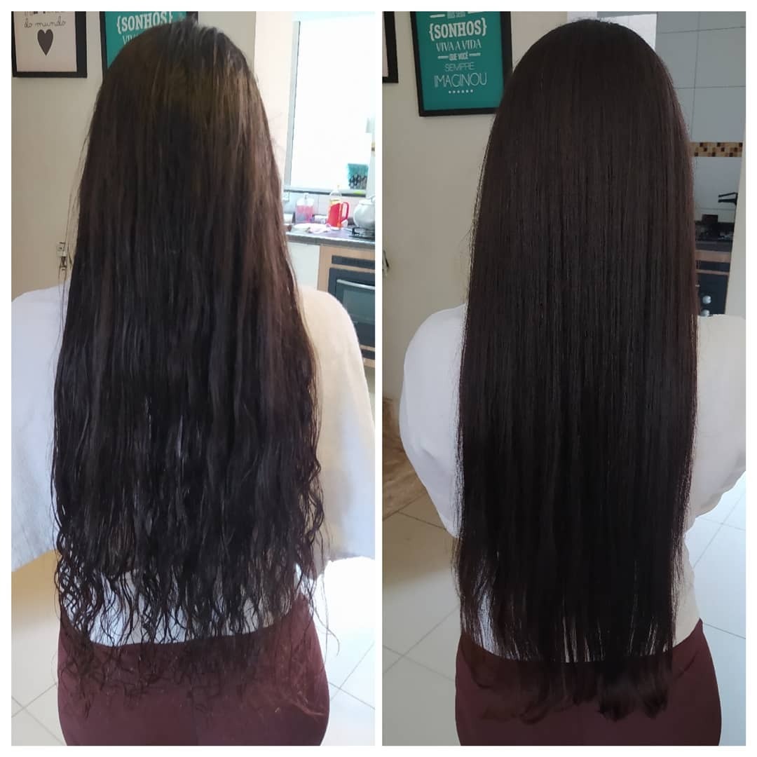 Corte bordado - Antes e depois 1