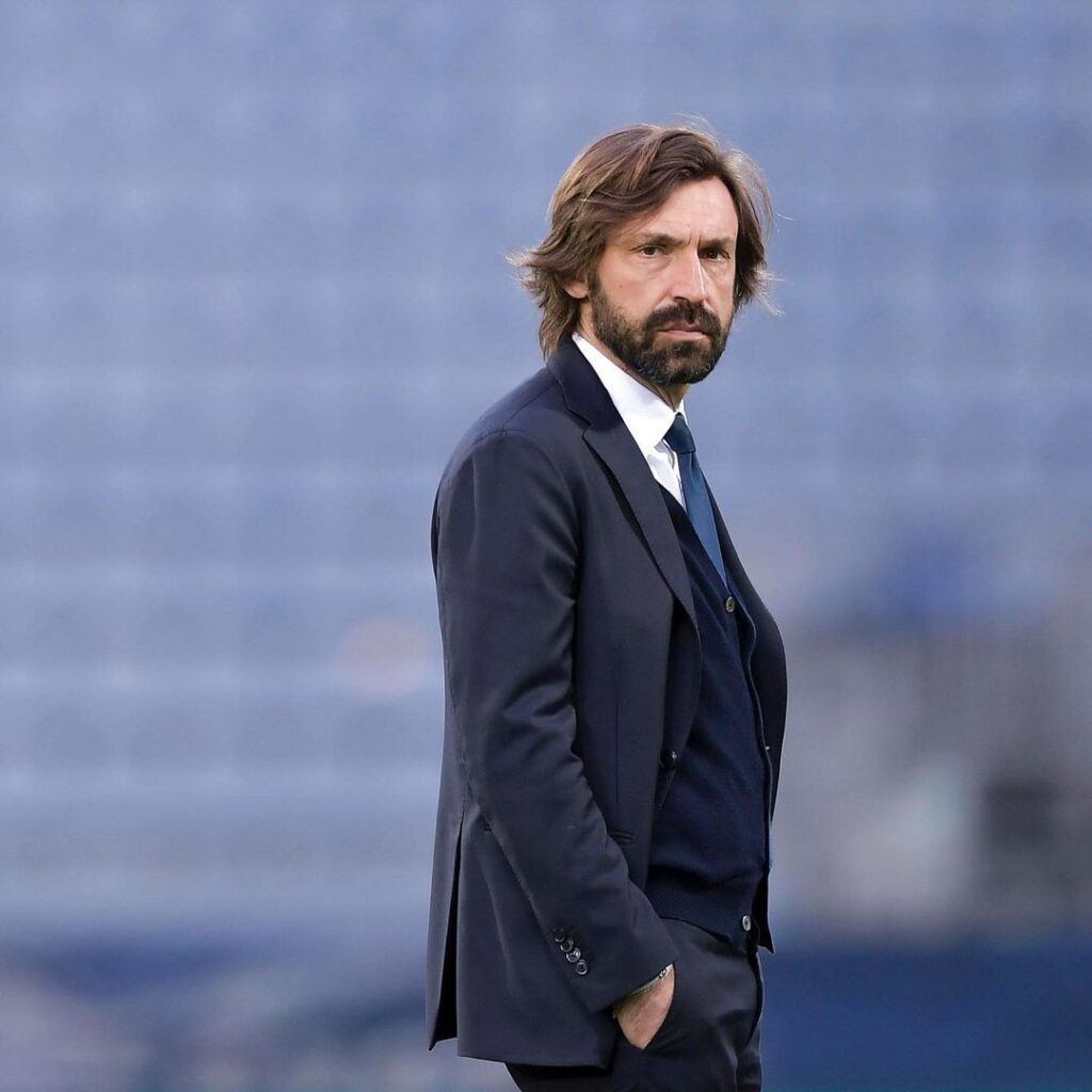 Franja masculina com corte despojado de Andrea Pirlo