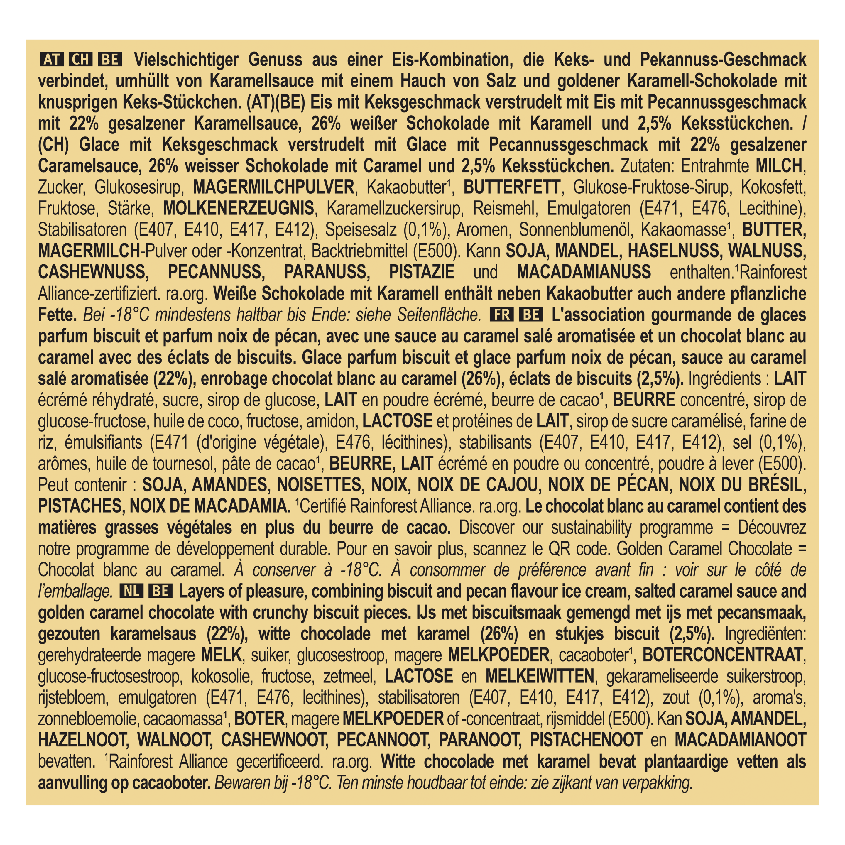 Magnum Bâtonnet Double Gold Caramel Billionaire