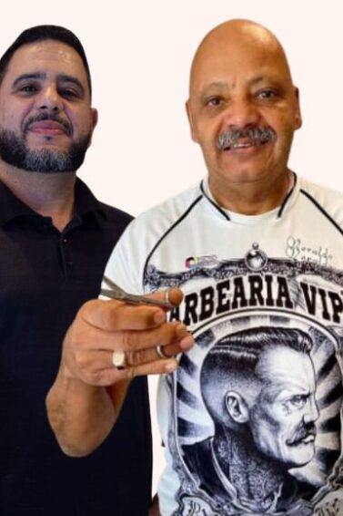 pai e filho barbeiros