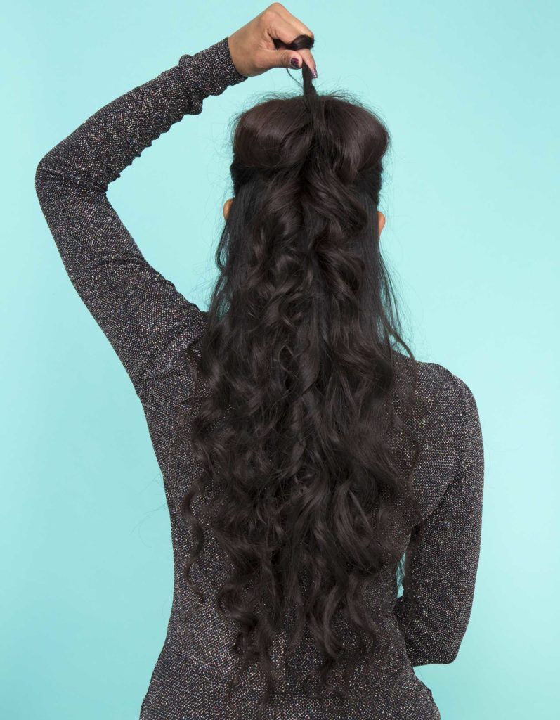 modelo de laço de cabelo meio preso 06