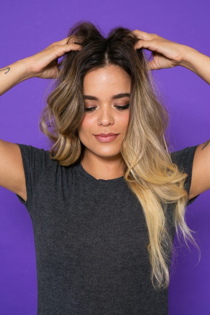 Modelo para tutorial de como prolongar o penteado no day 2
