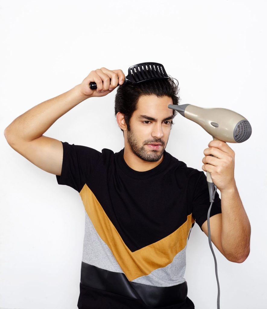 Como secar o cabelo masculino 2