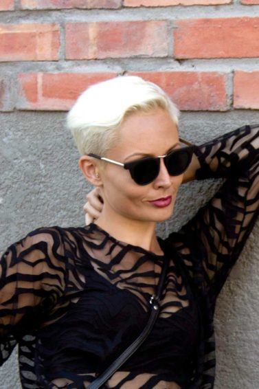modelo com uma das cores de cabelo inverno 2017
