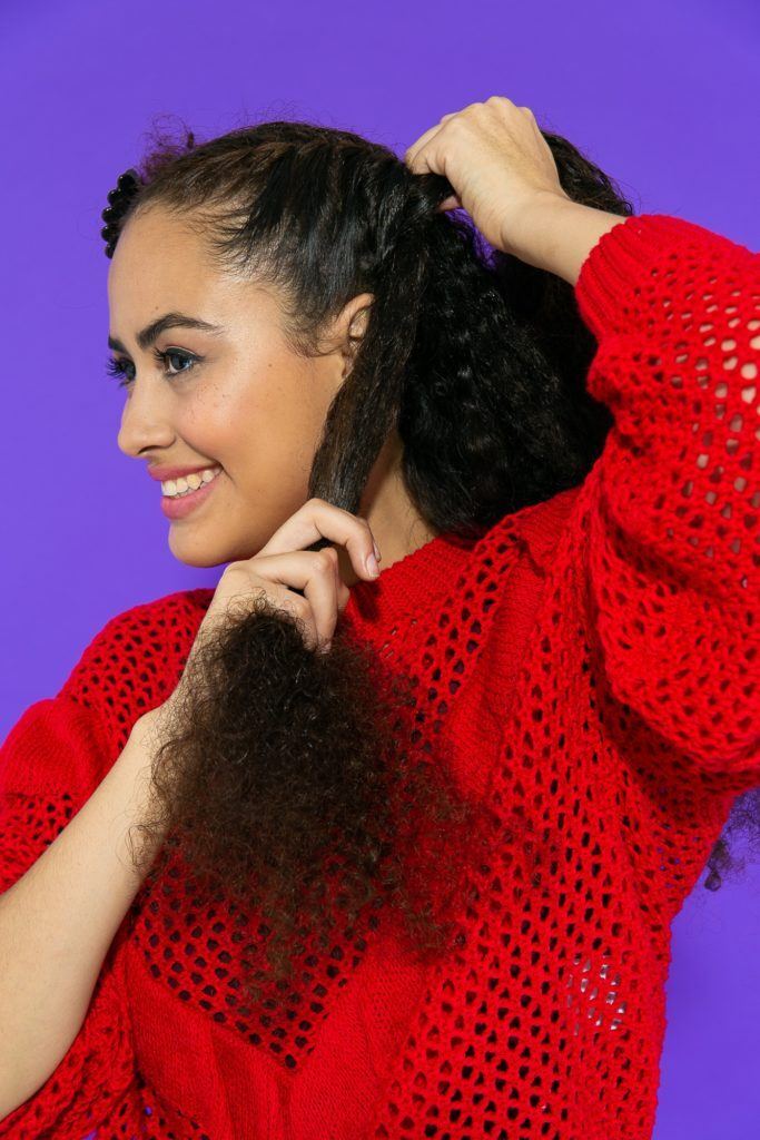 Cabelo caheado longo com twist
