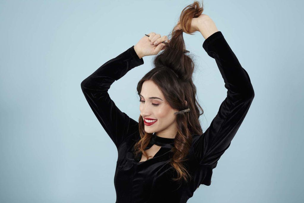 modelo de rabo de cavalo com ondas