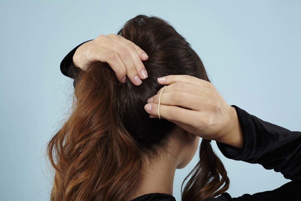 modelo de rabo de cavalo com ondas