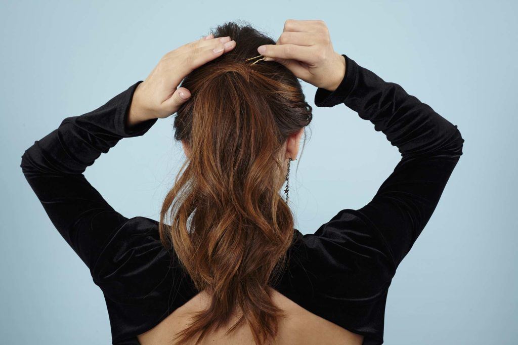 modelo de rabo de cavalo com ondas