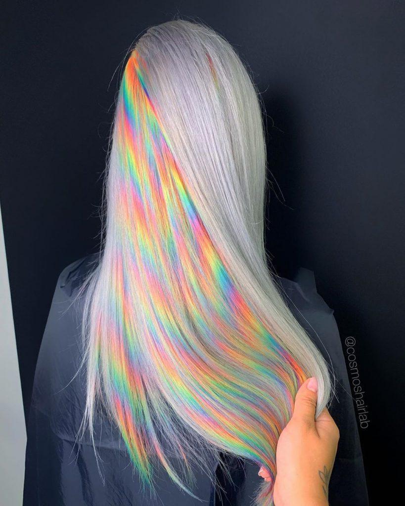 Mulher com Glitch hair