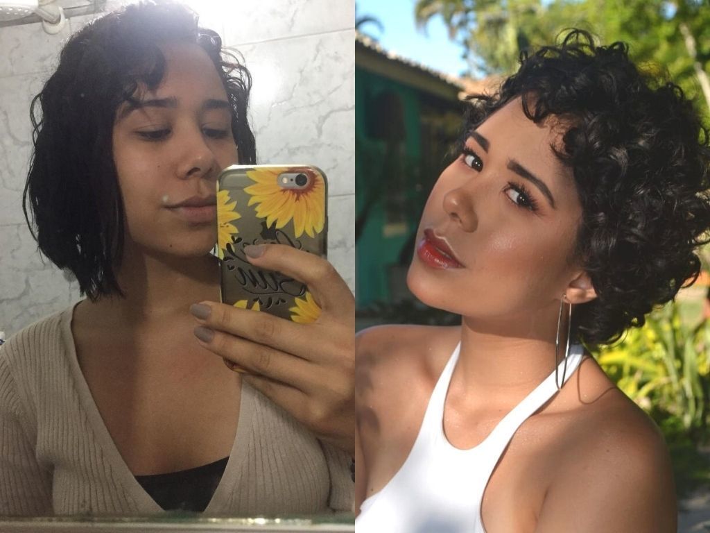 big Chop Cabelo Ondulado Cacheado