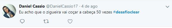 Usuário do Twitter posta seu palpite sobre o Desafio Clear