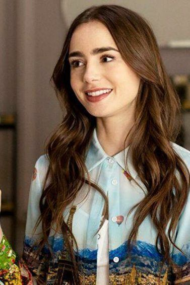 lily collins como a personagem Emily na série